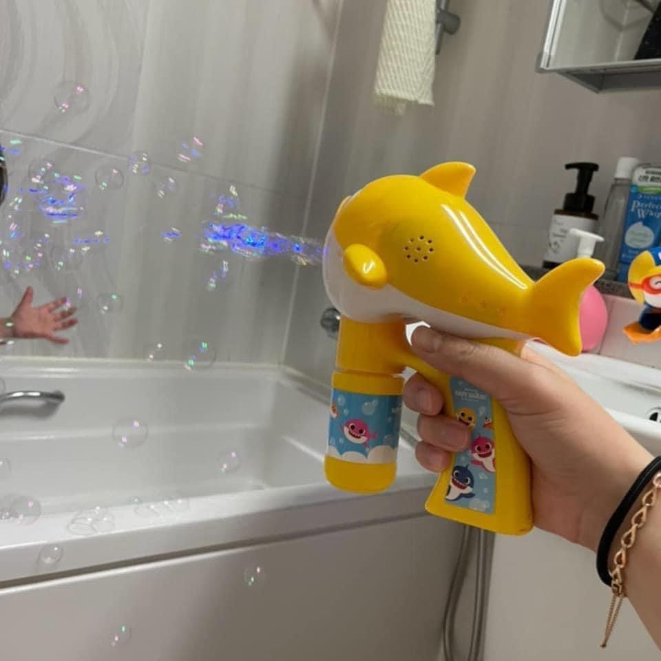 現貨✔️ 鯊魚寶寶 音樂自動泡泡槍-細節圖3