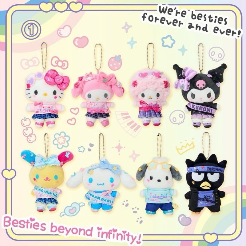 ❗️聖誕優惠❗️【Sanrio】三麗鷗美樂蒂 惡魔美樂蒂 大頭美樂蒂吊飾娃 平成學生款 學院風美樂蒂-細節圖5