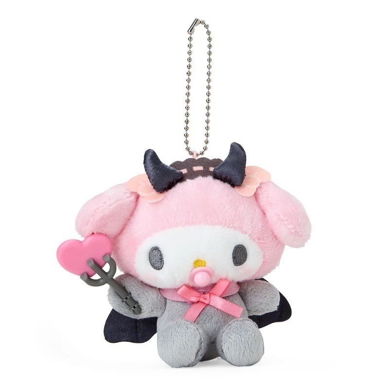 ❗️聖誕優惠❗️【Sanrio】三麗鷗美樂蒂 惡魔美樂蒂 大頭美樂蒂吊飾娃 平成學生款 學院風美樂蒂-細節圖6