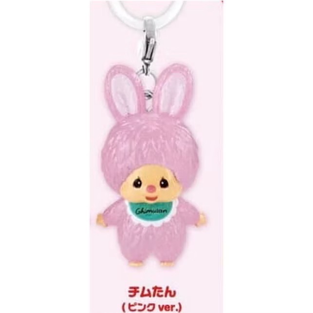 【Monchhichi】蒙奇奇三麗鷗聯名扭蛋 草莓蒙奇奇-規格圖2