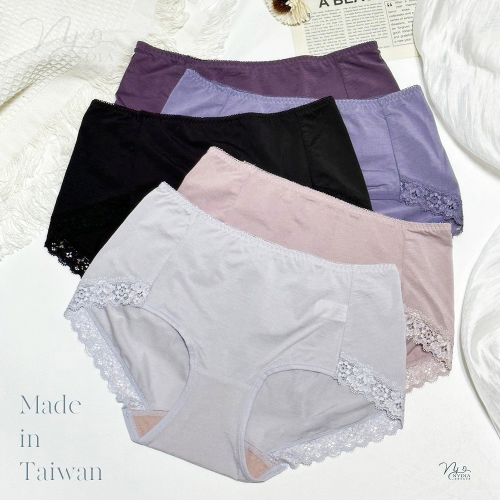 滿額折100❣️台灣製 現貨快速出【M～2XL】 莫代爾天絲 蠶絲蛋白 中腰內褲 蕾絲內褲 抗菌內褲 女內褲 女生內褲-細節圖6