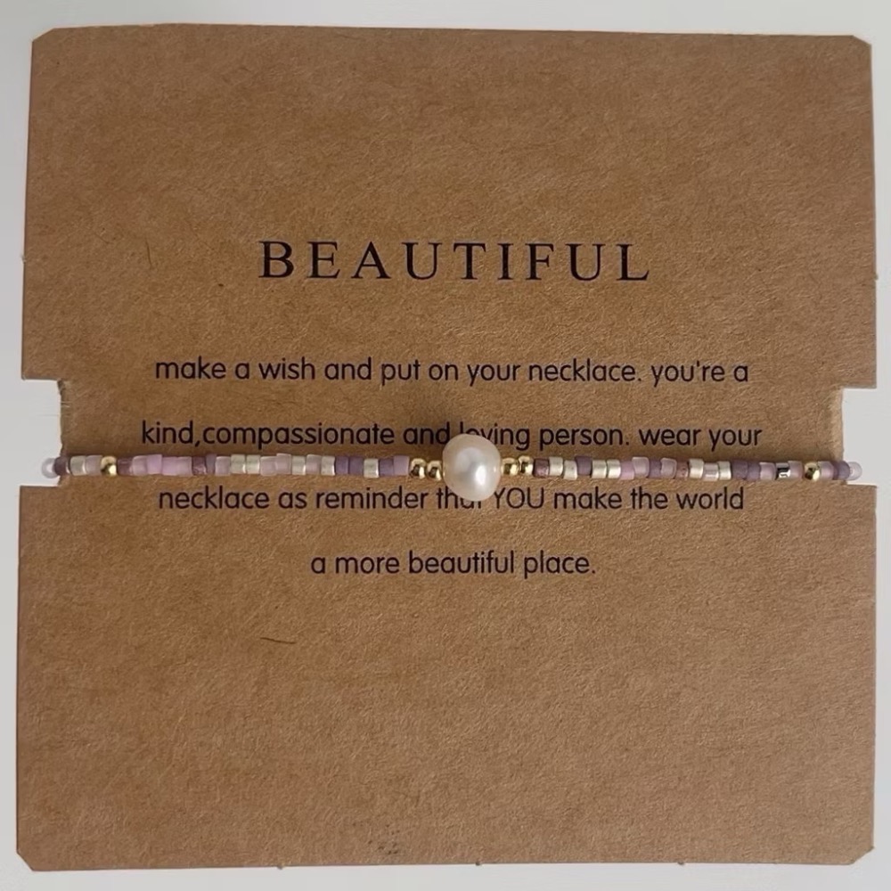 粉紫迷彩+天然珍珠