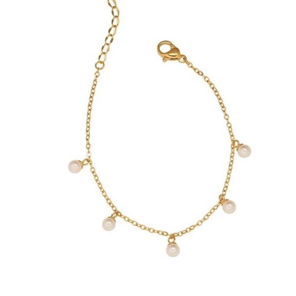 金色流蘇珍珠手鍊