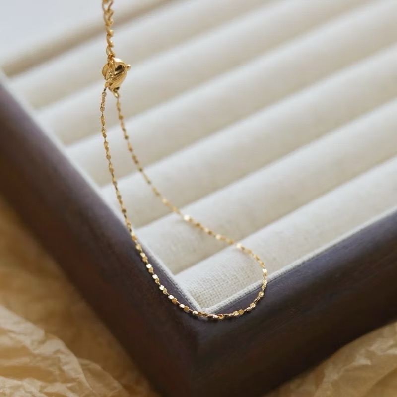 新開幕🔥現貨✨韓系超細閃耀滿天星醫療鋼項鍊｜醫療鋼手鍊｜成套飾品｜鈦鋼手鍊｜防過敏不掉色｜可戴洗澡｜疊戴｜素鍊-細節圖2