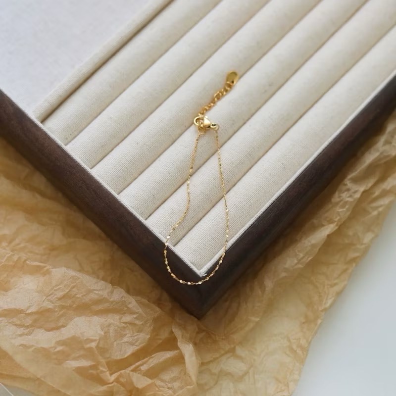 新開幕🔥現貨✨韓系超細閃耀滿天星醫療鋼項鍊｜醫療鋼手鍊｜成套飾品｜鈦鋼手鍊｜防過敏不掉色｜可戴洗澡｜疊戴｜素鍊-細節圖4