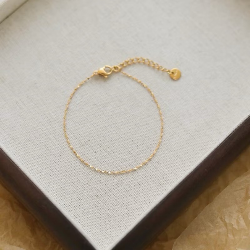 新開幕🔥現貨✨韓系超細閃耀滿天星醫療鋼項鍊｜醫療鋼手鍊｜成套飾品｜鈦鋼手鍊｜防過敏不掉色｜可戴洗澡｜疊戴｜素鍊-細節圖6