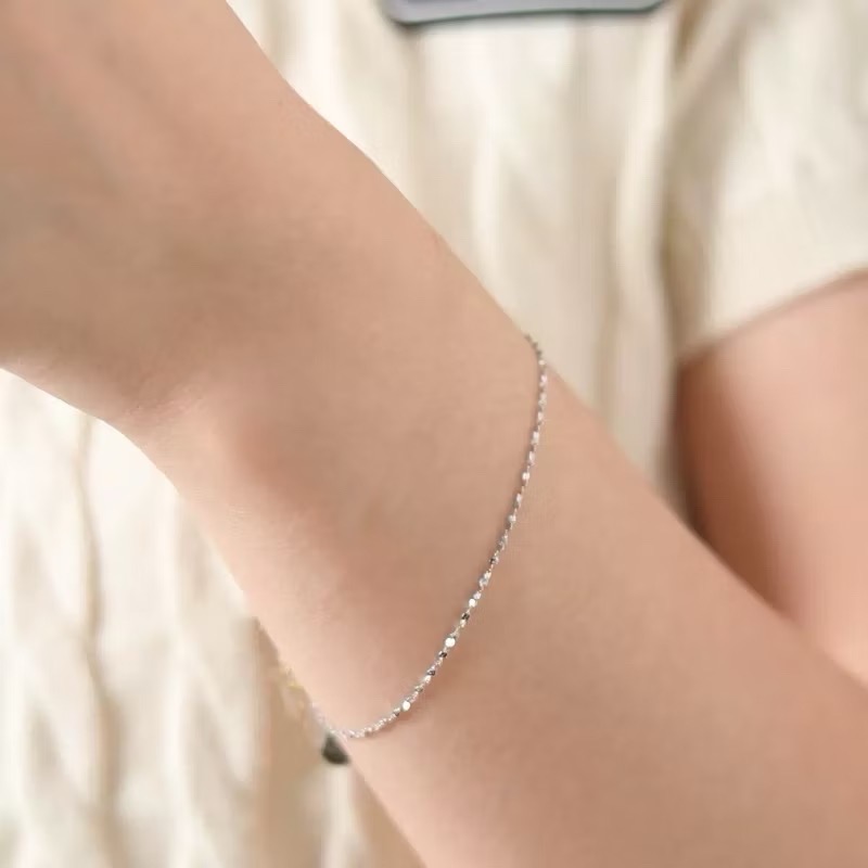 新開幕🔥現貨✨韓系超細閃耀滿天星醫療鋼項鍊｜醫療鋼手鍊｜成套飾品｜鈦鋼手鍊｜防過敏不掉色｜可戴洗澡｜疊戴｜素鍊-細節圖7