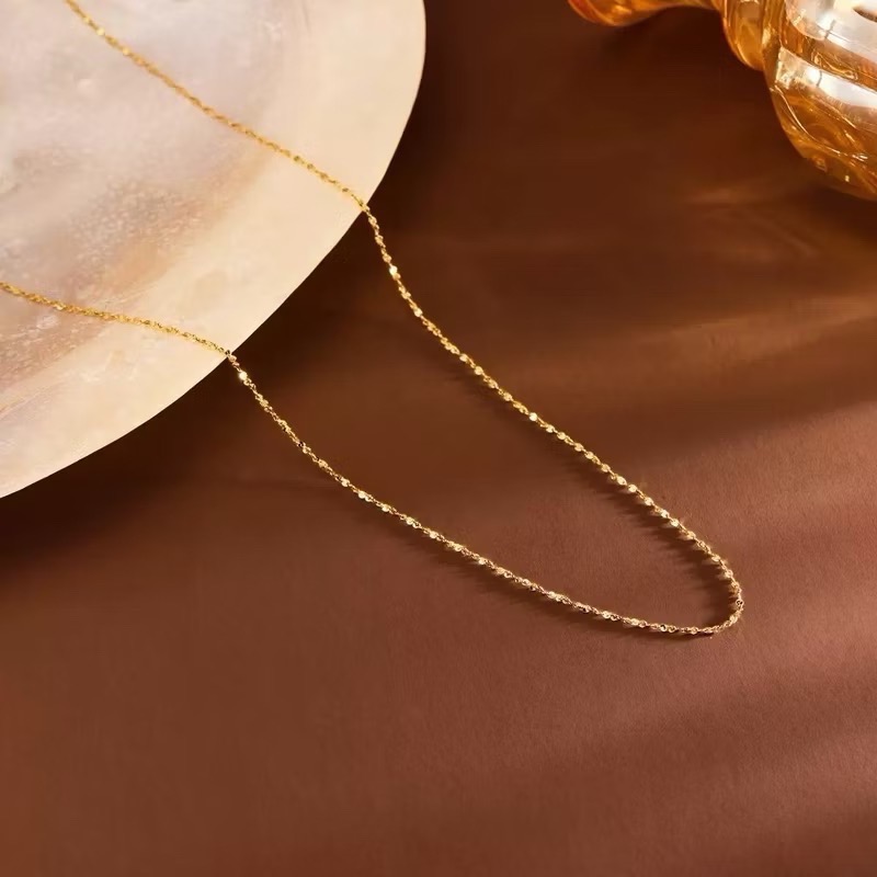 新開幕🔥現貨✨韓系超細閃耀滿天星醫療鋼項鍊｜醫療鋼手鍊｜成套飾品｜鈦鋼手鍊｜防過敏不掉色｜可戴洗澡｜疊戴｜素鍊-細節圖10