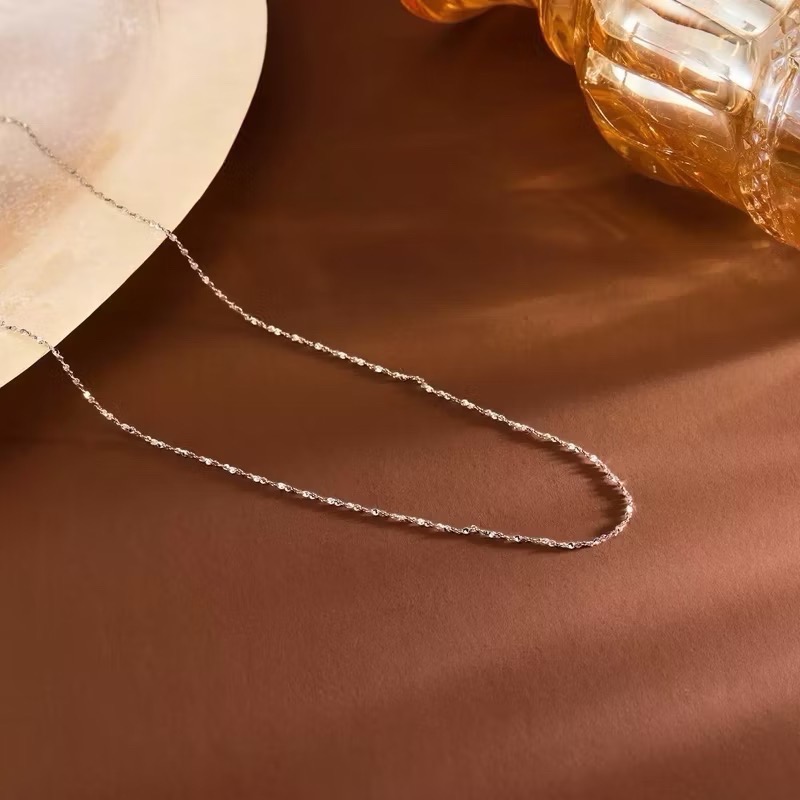 新開幕🔥現貨✨韓系超細閃耀滿天星醫療鋼項鍊｜醫療鋼手鍊｜成套飾品｜鈦鋼手鍊｜防過敏不掉色｜可戴洗澡｜疊戴｜素鍊-細節圖11