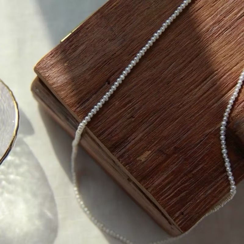 新開幕🔥現貨✨韓國歐膩愛戴氣質珍珠鈦鋼項鍊｜醫療鋼｜防過敏不掉色｜可戴洗澡｜搭配洋裝｜珍珠項鍊｜疊戴-細節圖8