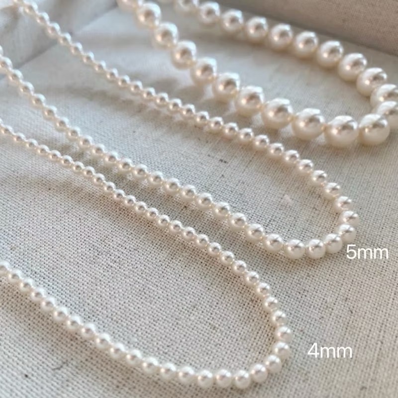 新開幕🔥現貨✨韓國歐膩愛戴氣質珍珠鈦鋼項鍊｜醫療鋼｜防過敏不掉色｜可戴洗澡｜搭配洋裝｜珍珠項鍊｜疊戴-細節圖9