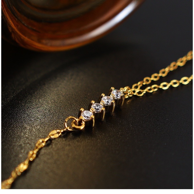 新開幕🔥現貨✨高級感流光排鑽Y字流蘇項鍊｜316L醫療鋼不褪色 可碰水｜排鑽鎖骨鍊顯瘦設計｜日常百搭必備-細節圖8