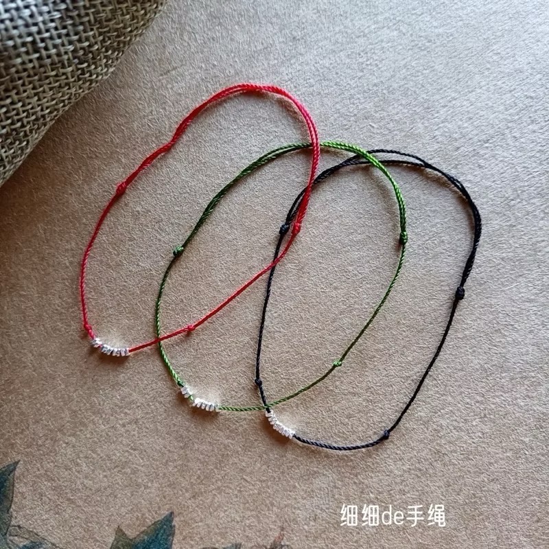 新開幕🔥現貨✨幸運紅繩碎銀手鍊｜銅錢手鍊｜無限手鍊｜文創設計｜日常百搭手鍊-細節圖4