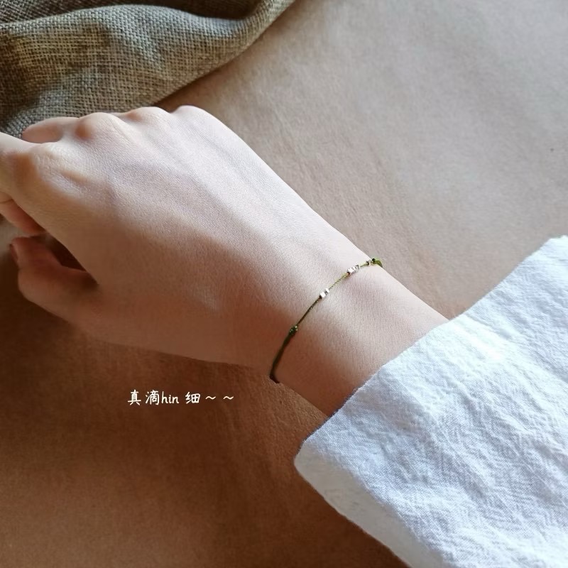 新開幕🔥現貨✨幸運紅繩碎銀手鍊｜銅錢手鍊｜無限手鍊｜文創設計｜日常百搭手鍊-細節圖6