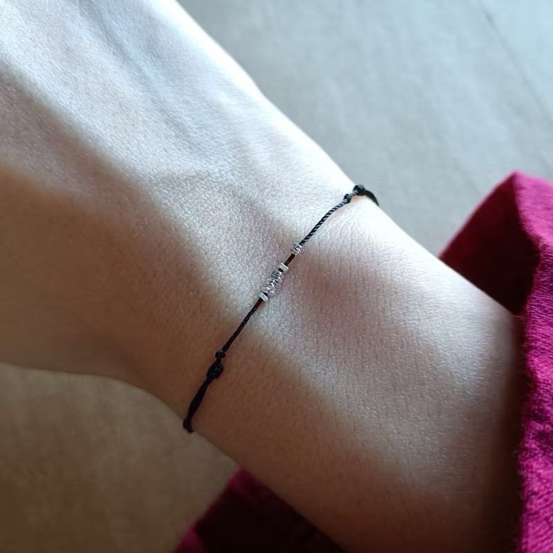 新開幕🔥現貨✨幸運紅繩碎銀手鍊｜銅錢手鍊｜無限手鍊｜文創設計｜日常百搭手鍊-細節圖7