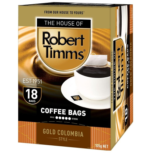 Robert Timms 哥倫比亞濾袋咖啡 105g【家樂福】