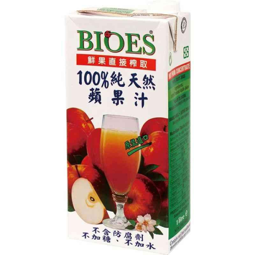 BIOES囍瑞 100%純天然蘋果汁 1000ml【家樂福】