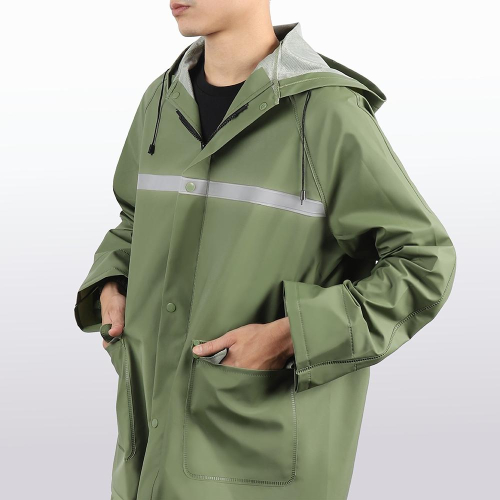 SHANG SHUO 兩件式PVC防護雨衣-羅登綠 (2XL) 1套【家樂福】