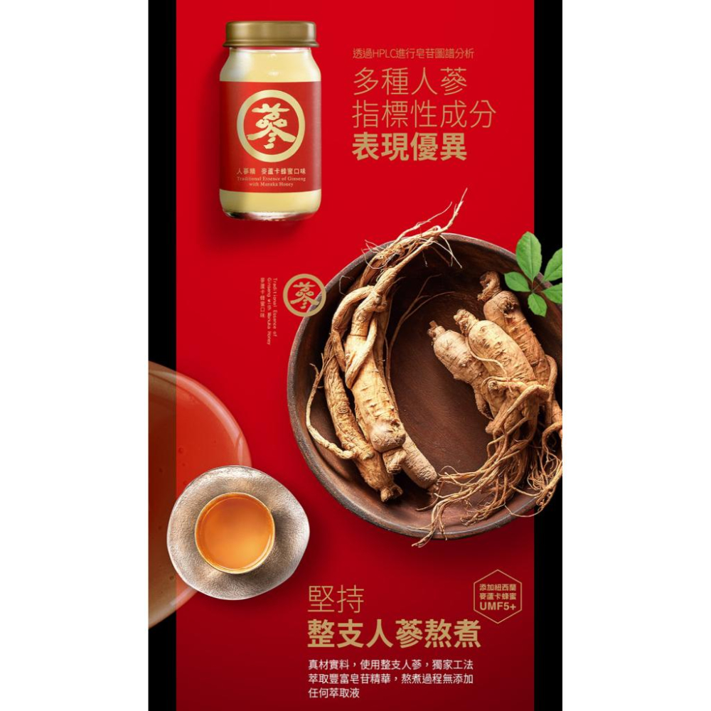 暫下架-DL下架 老協珍 人蔘精麥蘆卡蜂蜜口味(60ml x 48瓶) 1盒【家樂福】-細節圖4