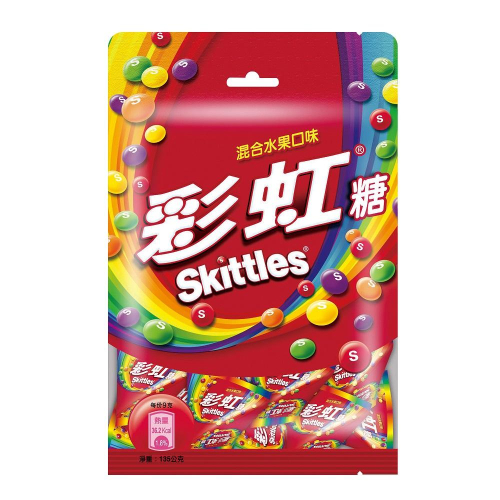 Skittles彩虹糖家庭號混合水果135g克【家樂福】