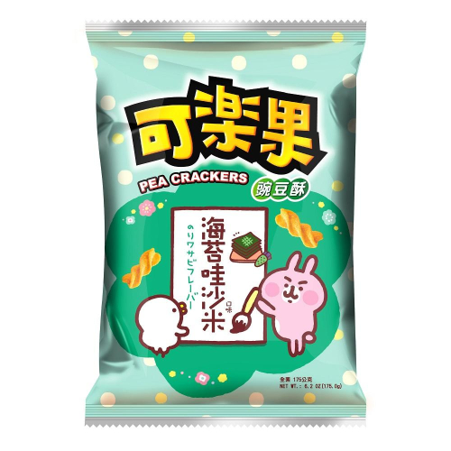 聯華食品 可樂果x卡娜赫拉的小動物 海苔哇沙米口味175g克 x 1Bag包【家樂福】