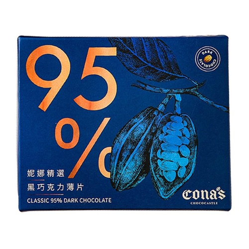 Cona＇s 95%黑巧克力薄片 28g【家樂福】