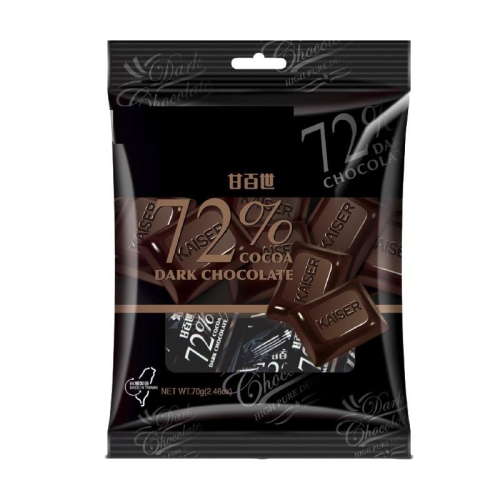 甘百世 72%黑巧克力 70g【家樂福】
