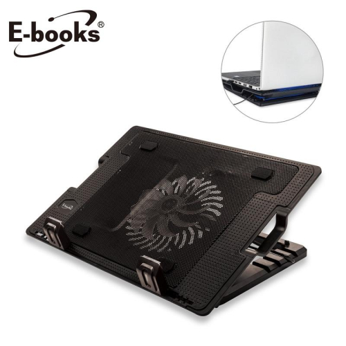 E-books C4 大風扇五段調整筆電散熱座1PC個【家樂福】
