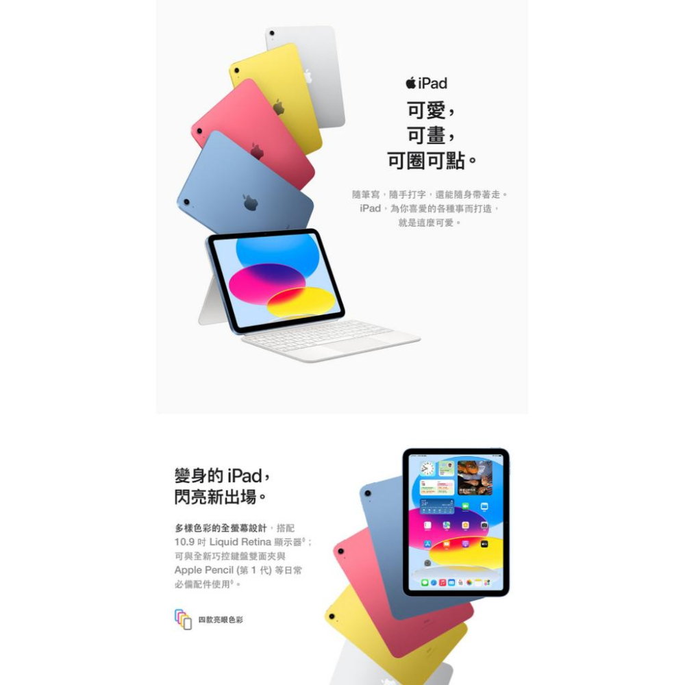 Apple iPad 10th Wi-Fi 64G(MPQ13TA/A藍色) 1台【家樂福】-細節圖3