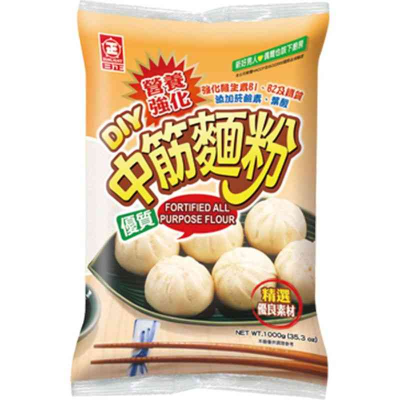 日正中筋麵粉1kg <1Kg公斤 x 1 x 1Pack包>