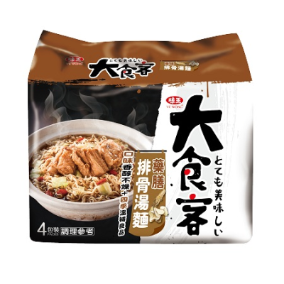 味王大食客藥膳排骨湯麵92gx4 <92g克 x 1 x 4Bag包>