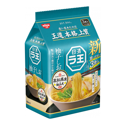 日清拉王柚子鹽風味拉麵3入 <279g克 x 1 x 1Bag袋>