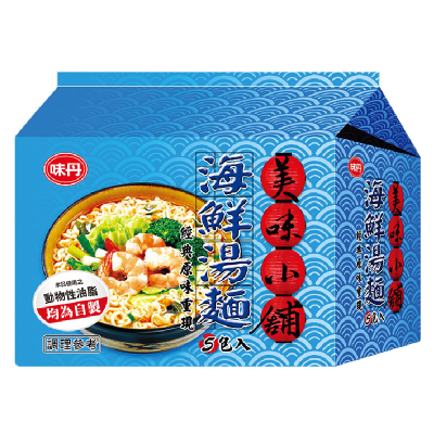 美味小舖海鮮湯麵(包)68g <68g克 x 1 x 5Pack包>