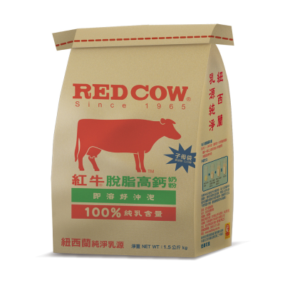 紅牛脫脂高鈣牛奶粉 1.5Kg <1.5Kg公斤 x 1 x 1Bag袋>