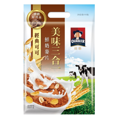 桂格美味三合一麥片 經典可可 <280g克 x 1 x 1Bag包>