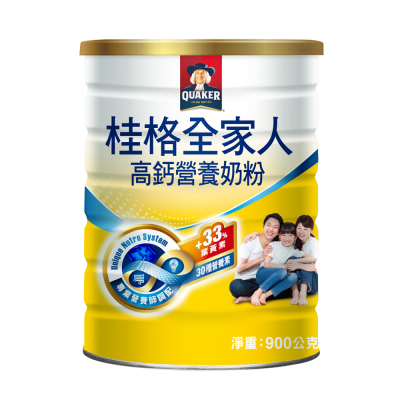 桂格全家人高鈣奶粉 900g <900g克 x 1 x 1Can罐>