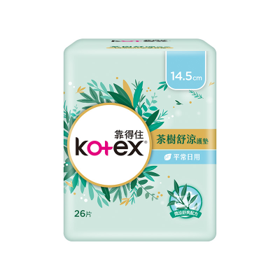 靠得住茶樹舒涼護墊14.5cm-26PC <26PC片 x 1 x 1PC包>