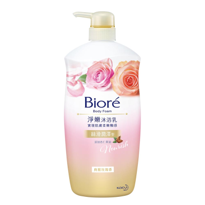 Biore淨嫩沐浴乳絲滑潤澤型(典雅玫瑰香)1000ml <1000ml毫升 x 1 x 1Bottle瓶>