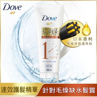 Dove 多芬一分鐘護髮精華-輕潤保濕180ml <180ml毫升 x 1 x 1PC瓶>