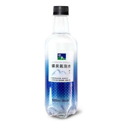 悅氏礦泉氣泡水PET520ml <520ml毫升 x 1 x 24BOTTLE瓶>