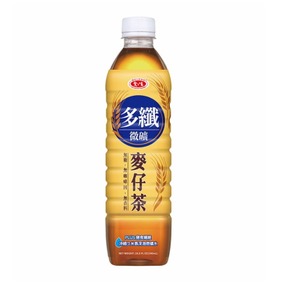 愛之味多纖微礦麥仔茶(無糖)590ml <590ml毫升 x 1 x 4Bottle瓶>