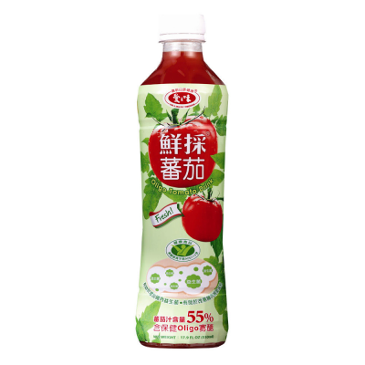 愛之味鮮採蕃茄汁-Oligo腸道保530ml <530ml毫升 x 1 x 4Bottle瓶>