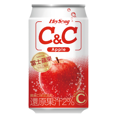 黑松CC氣泡飲蘋果口味330ml <330ml毫升 x 1 x 6Can罐>