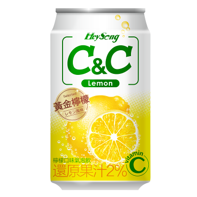 黑松CC檸檬氣泡飲can-330ml <330ml毫升 x 1 x 6Bottle瓶>