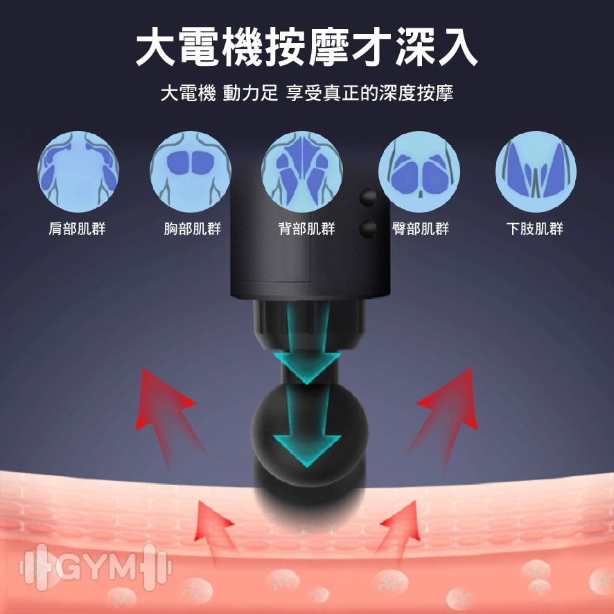 【送禮首選】免運含發票 KH系列六段肌肉筋膜槍 交換禮物 健身按摩 舒緩壓力按摩槍 震動按摩槍 筋膜按摩槍 運動按摩器-細節圖3