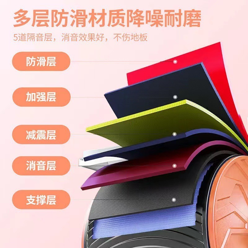 【送跪墊 計時器】自動回彈健腹輪 平板支撐訓練器 健腹輪 坦克健腹輪 健身滾輪 滾輪健腹輪 靜音滾輪 捲腹輪 滾輪-細節圖6