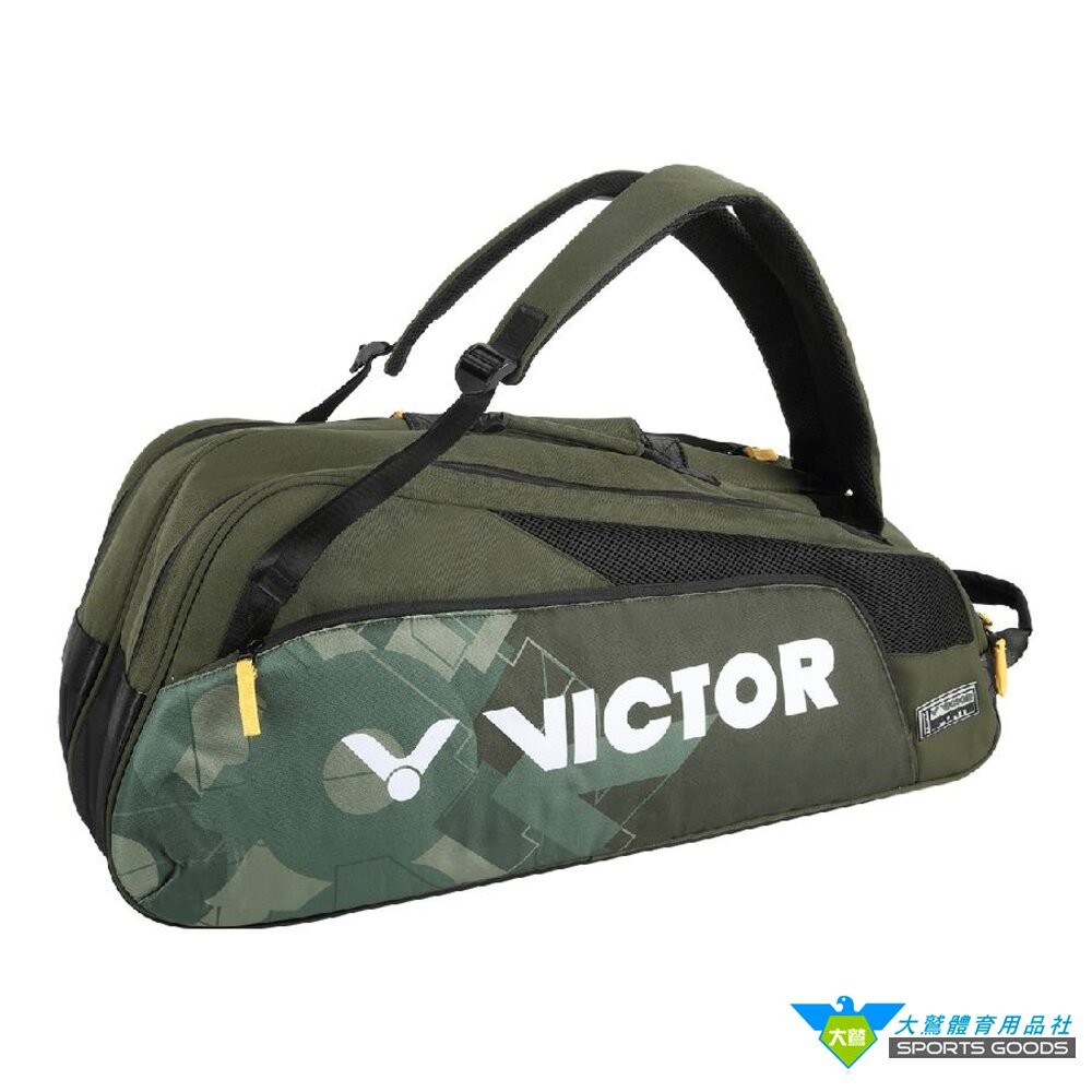 [大鷲體育]VICTOR BR6219 6支裝網羽球拍袋 矩形袋 羽拍包 羽拍袋 羽球背包 球拍袋-細節圖5