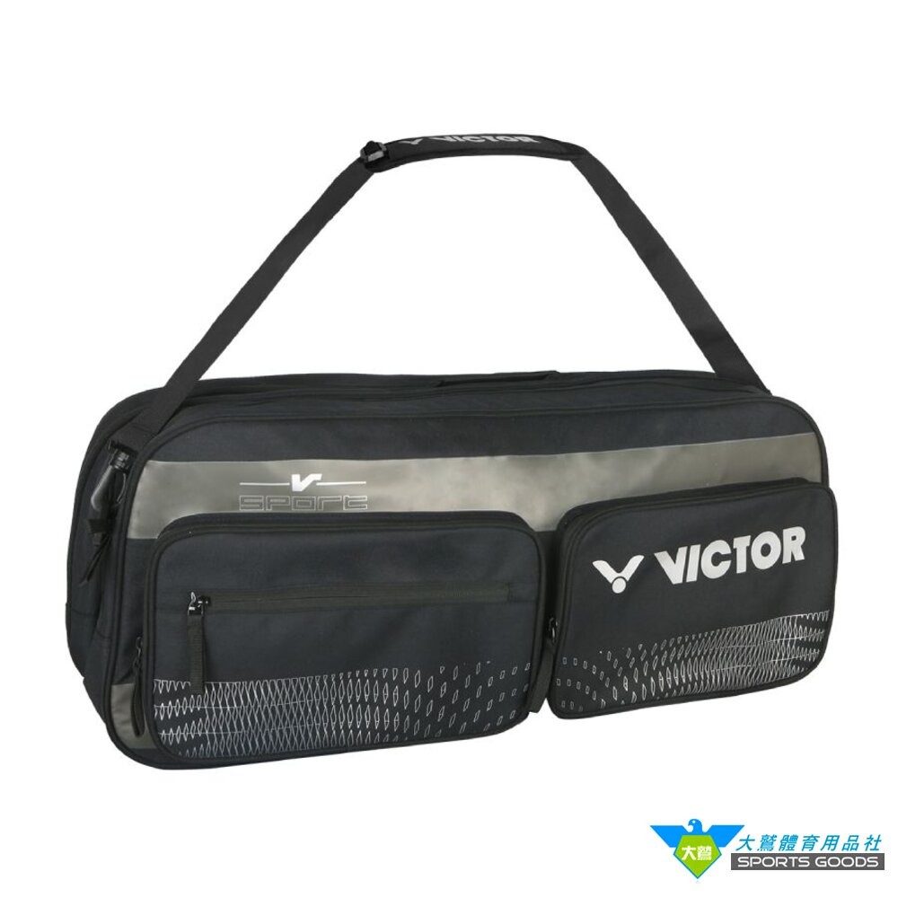 [大鷲體育]VICTOR BR2601 6支裝網羽球拍袋 矩形袋 羽拍包 羽拍袋 羽球背包 球拍袋-細節圖2