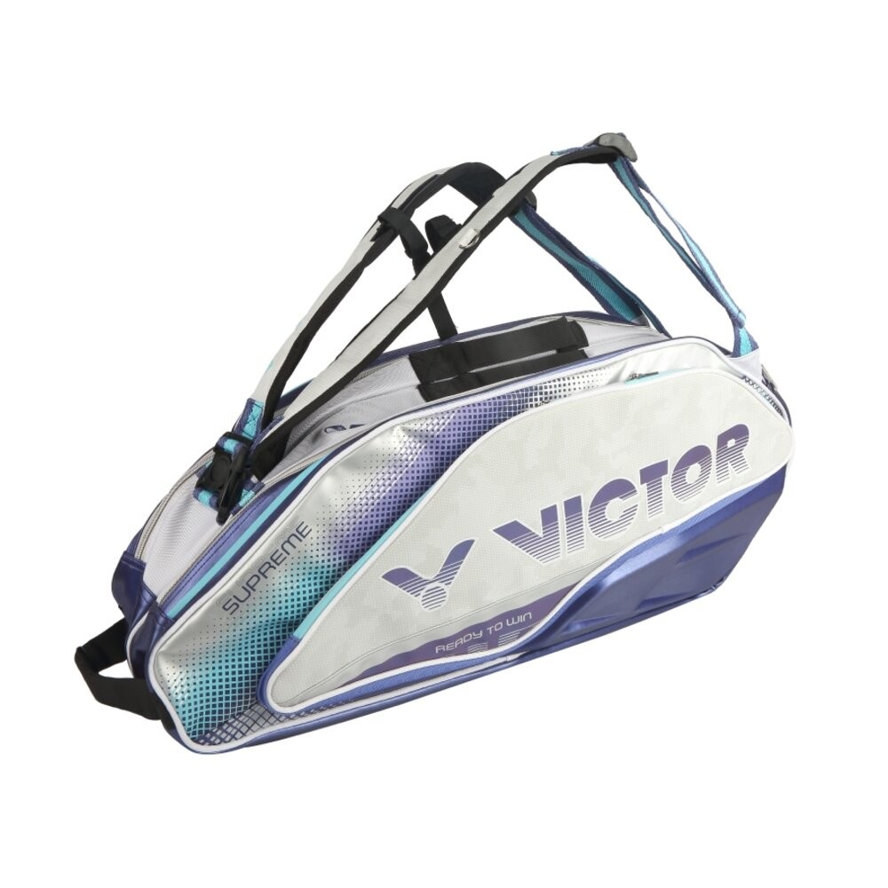 [大鷲體育]VICTOR BR9215 6支裝網羽球拍袋 矩形袋 羽拍包 羽拍袋 羽球背包 球拍袋-規格圖1