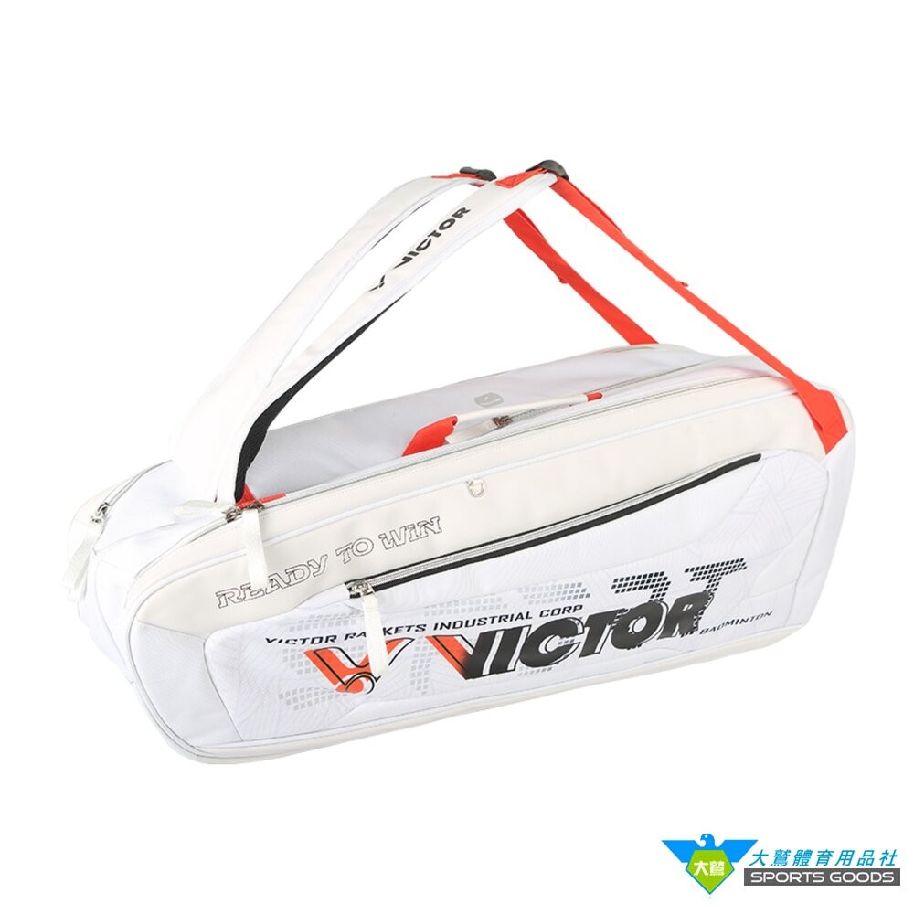 [大鷲體育]VICTOR BR5223 6支裝網羽球拍袋 矩形袋 羽拍包 羽拍袋 羽球背包 球拍袋-細節圖3